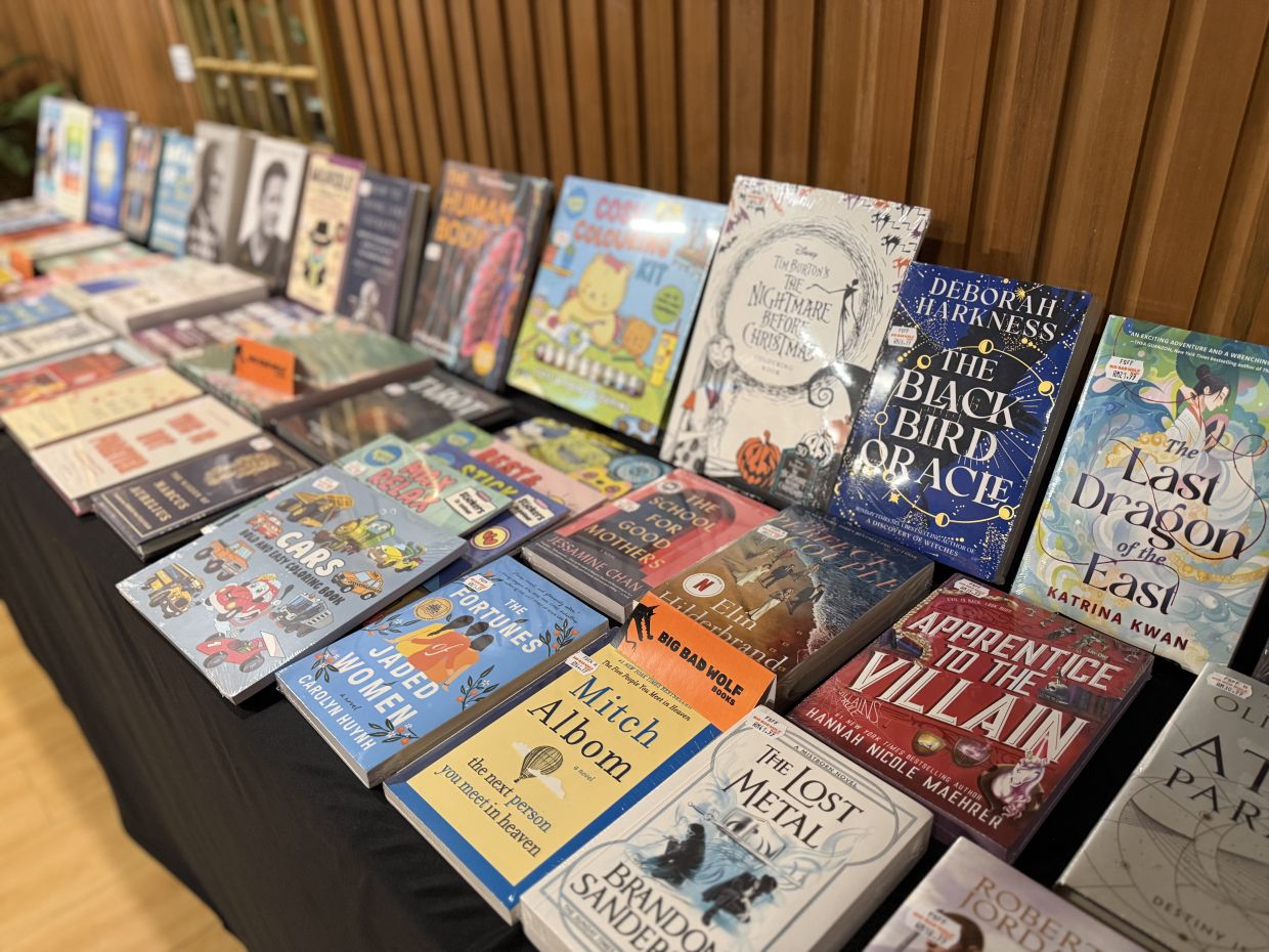 Some of the books for sale.