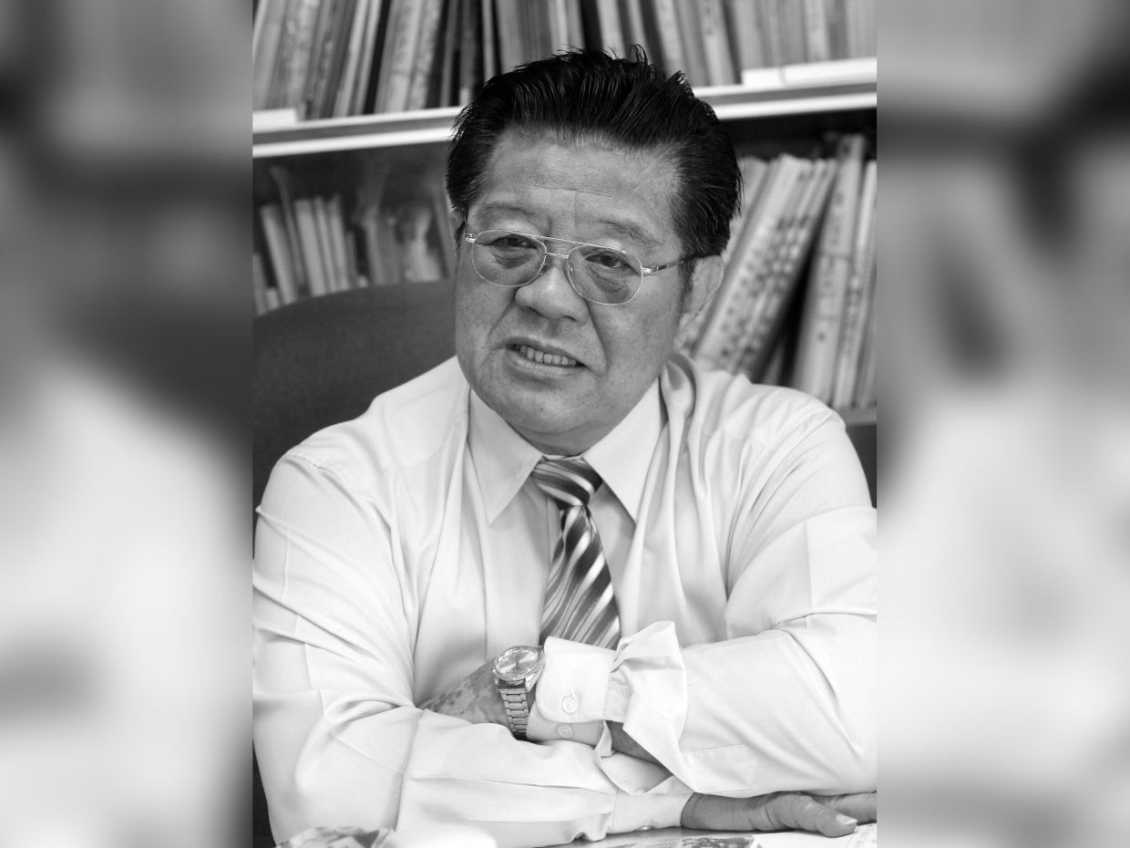 Der langjährige Präsident des Ipoh Chin Woo Vereins, Ooi Foh Sing ...