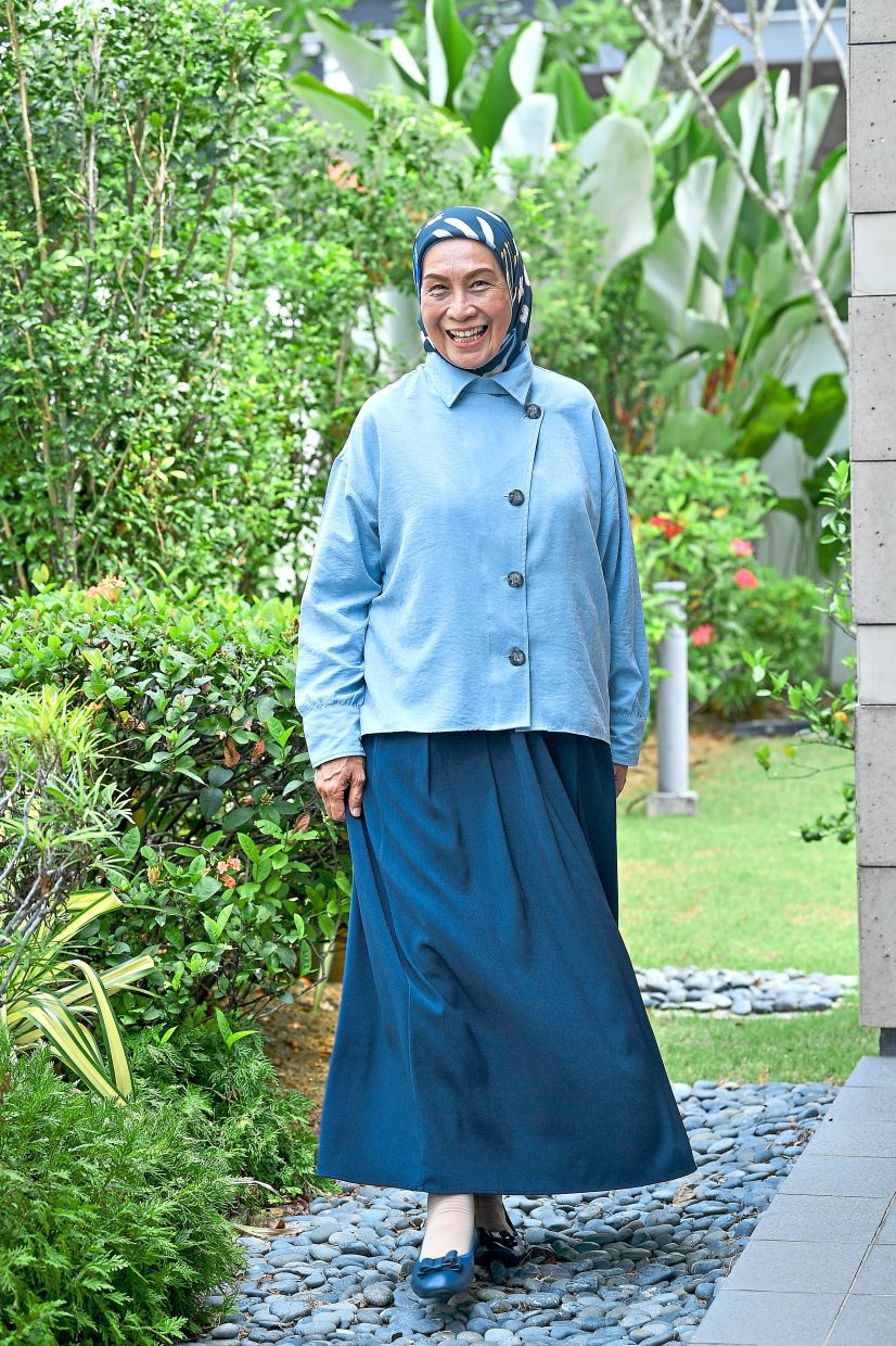 June says that she is not averse to having a little fun with her fashion, and sometimes opts for bold colour choices too.