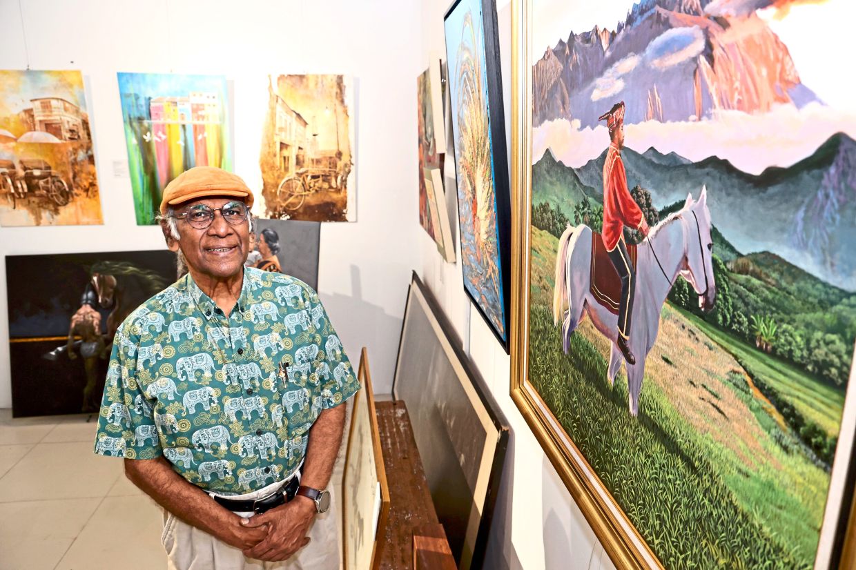 For Siva, the return to painting took the longest. He’d loved art since age five, but his career in advertising left him little time for his passion. Photos: Art Chen/The Star