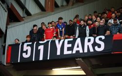 Soccer-Man United fans revive ticker taunt over Man City financial case