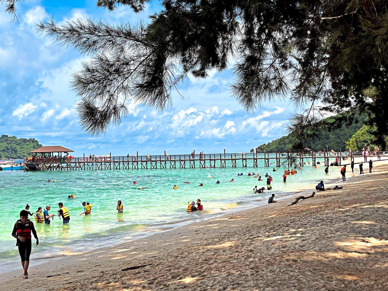 Tunku Abdul Rahman Park is easily accessible from KK. — NG KOK LEONG/The Star