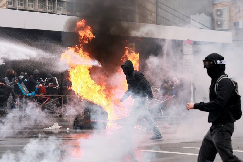 Belgium strike partly shuts public sector as budget deal delayed