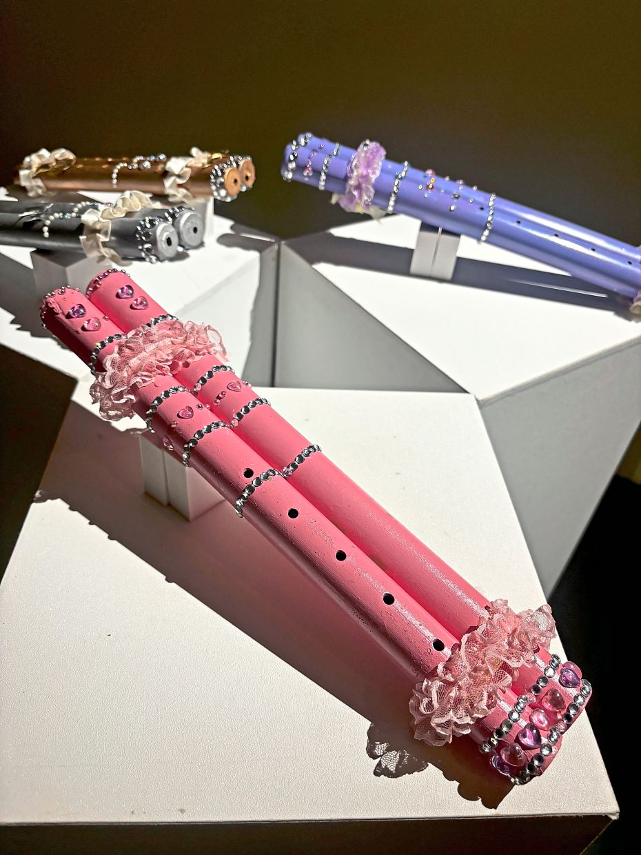 The 'Girls' Flutes' series (2025) by Sutipau Tzarujalzum. Photo: Handout