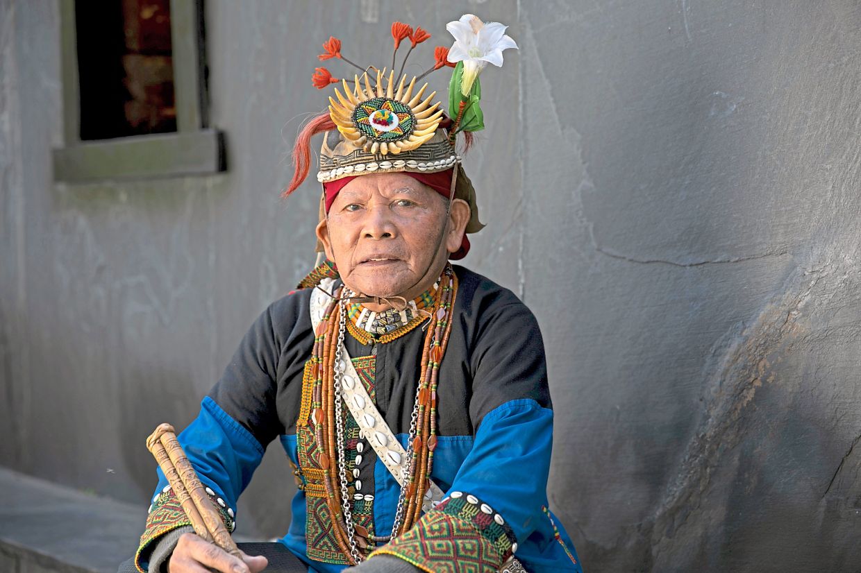 The late renowned Paiwan nose flute player Pairang Pavavaljung, whose flutes will be exhibited in Kuala Lumpur. Photo: Handout