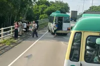 Minibus driver hospitalised, 18 others injured, after collision with goods truck in Hong Kong