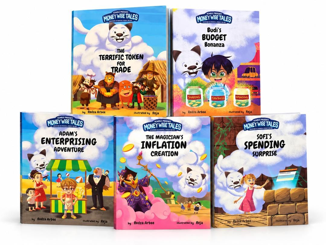 The 'Money Wise Tales' book series uses stories to make financial concepts easy to understand for children. Photo: Citrine One Malaysia