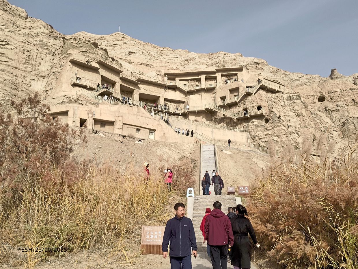 The Kezi’er (or Kizil) Thousand Buddha Caves near Kuche. — Photos: EWE SWEE HAI