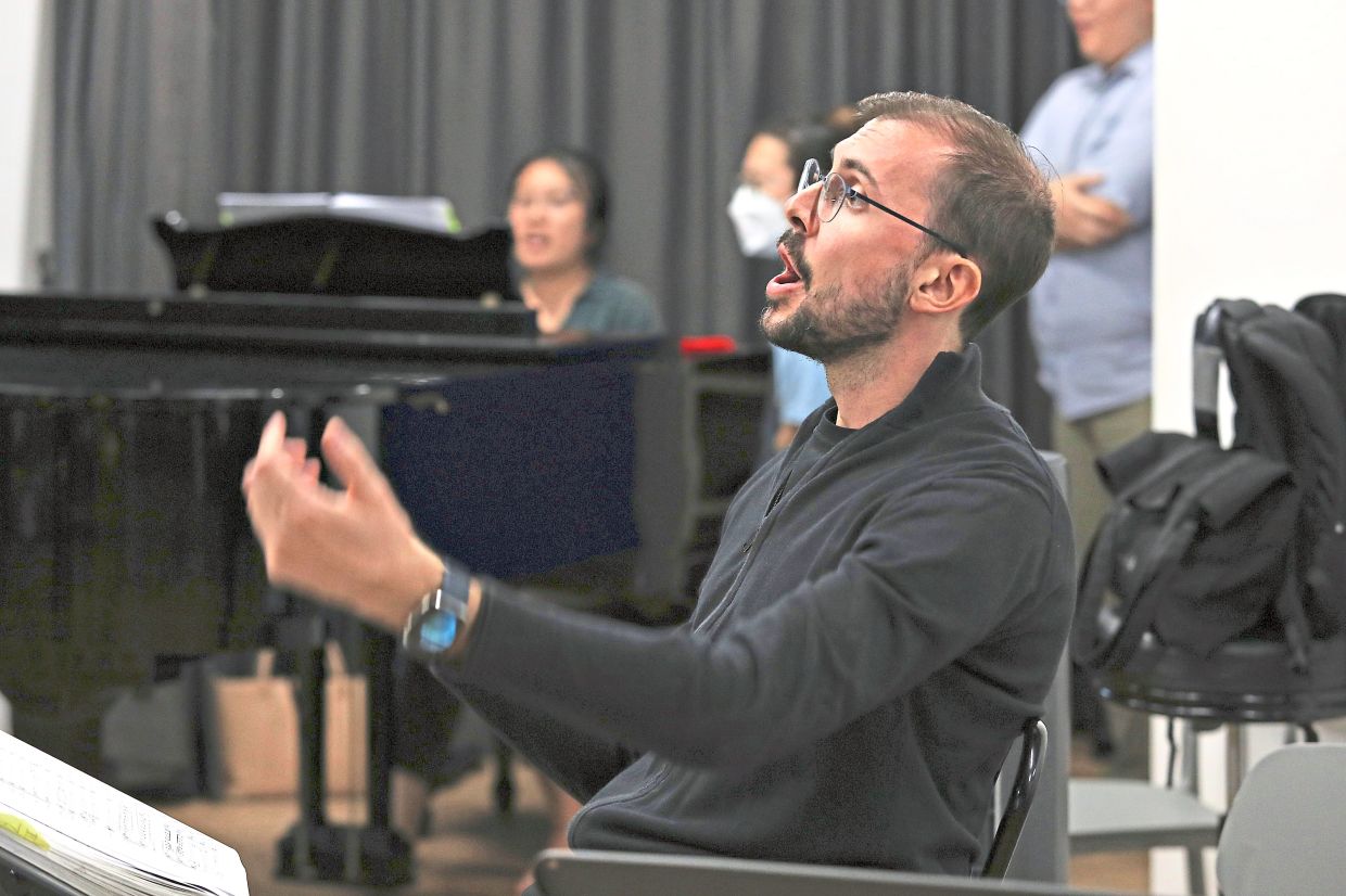 Italian conductor Alessandro Mazzocchetti is set to lead the staging of 'Turandot' at KLPac. Photo: The Star/Yap Chee Hong