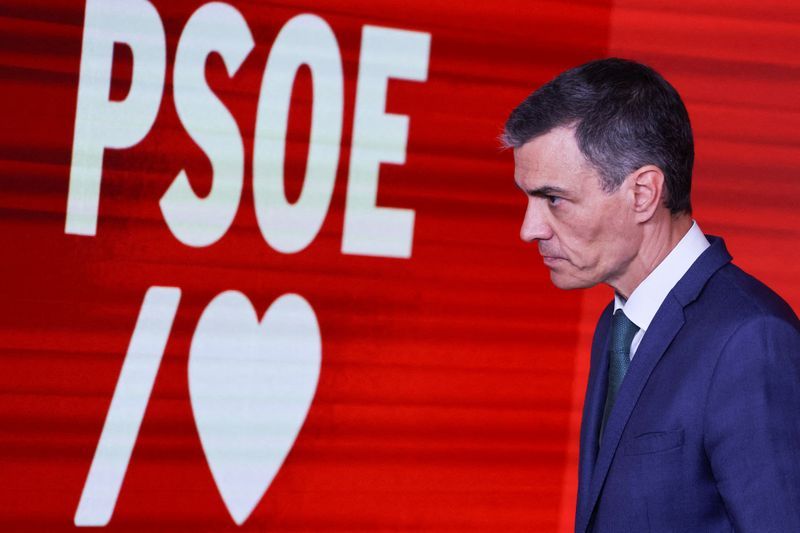 Spain's ruling Socialists lead in state-run poll ahead of snap election