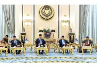 King attends pre-council meeting of Conference of Rulers