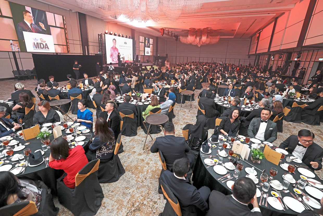 Housing and Local Government Minister Nga Kor Ming delivering his speech at the Malaysia Developer Awards (MDA) 2026 gala night in KLGCC Convention Centre on October 14, 2026. — GLENN GUAN/The Star