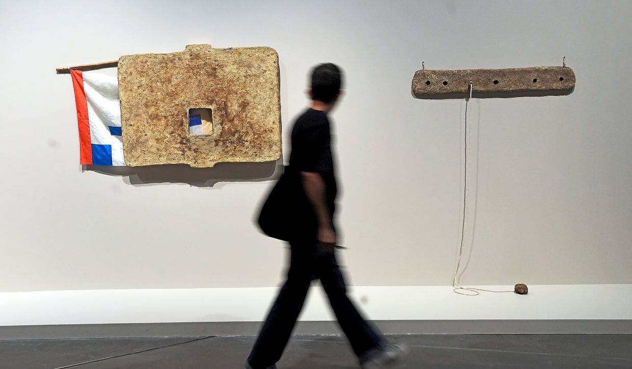 'The Robert Rauschenberg and Asia' exhibition is currently held at Ilham Gallery in Kuala Lumpur. Photo: The Star/Azhar Mahfof