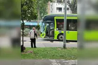 Six people injured in collision involving three public buses in Yishun