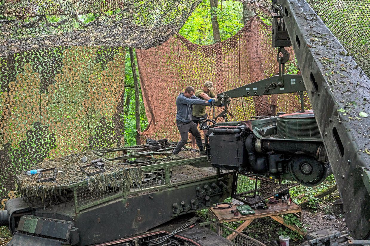 Tanks on the sidelines