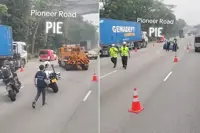 Woman found dead on Singapore expressway was hit by minibus in Jurong West; driver arrested