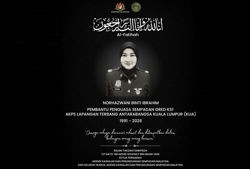 Remains of murdered AKPS officer taken back to Tumpat for burial