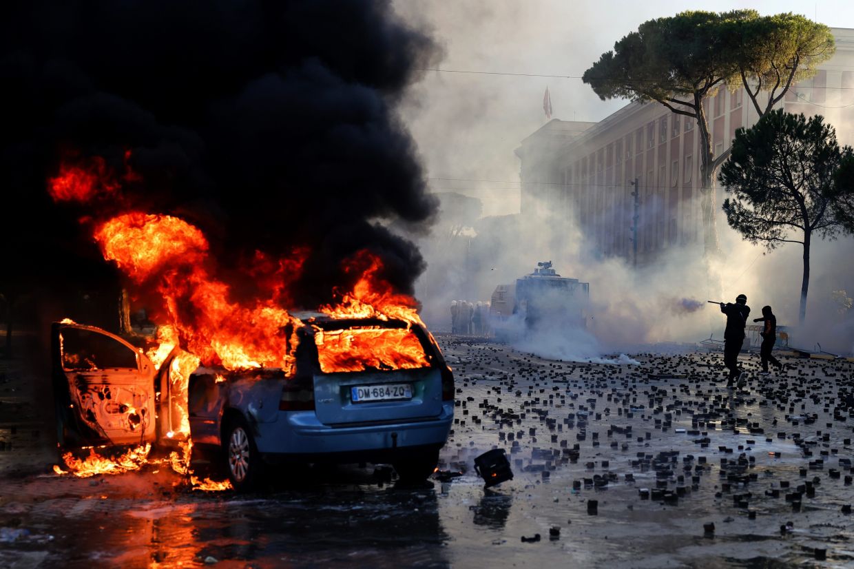 Europe on fire: Protests seen in France, Belgium, Italy, Portugal ...