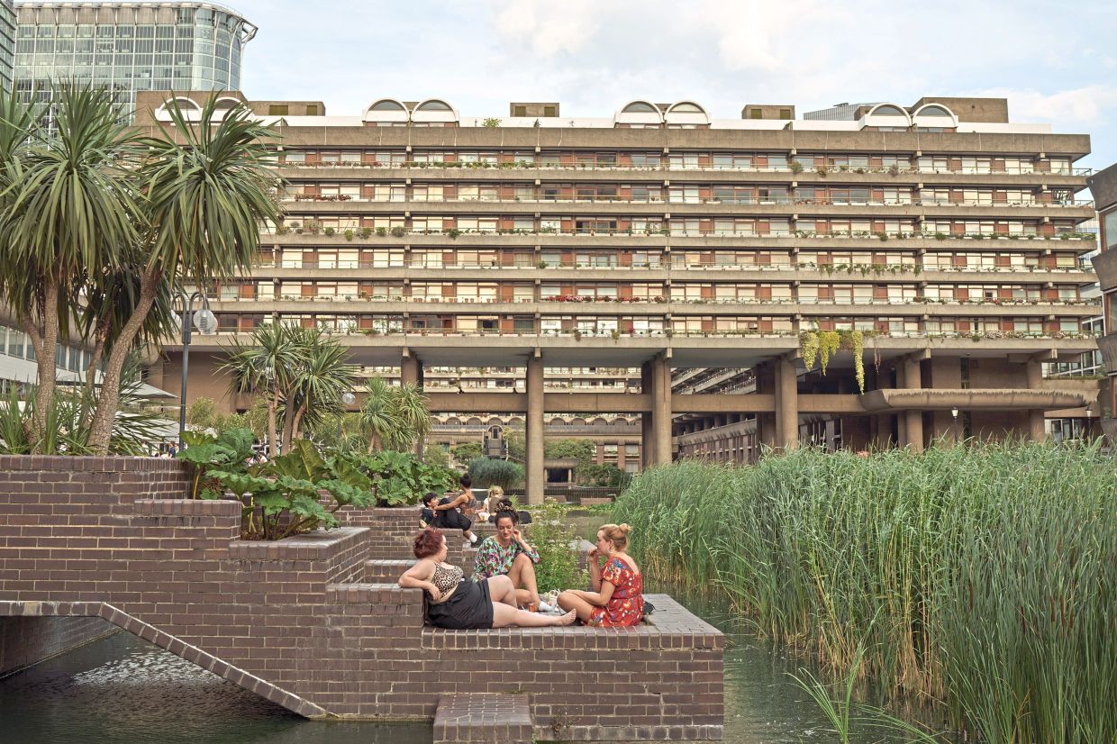 Outside the Barbican, a site that includes 2,000 apartments, a theatre and an art gallery.