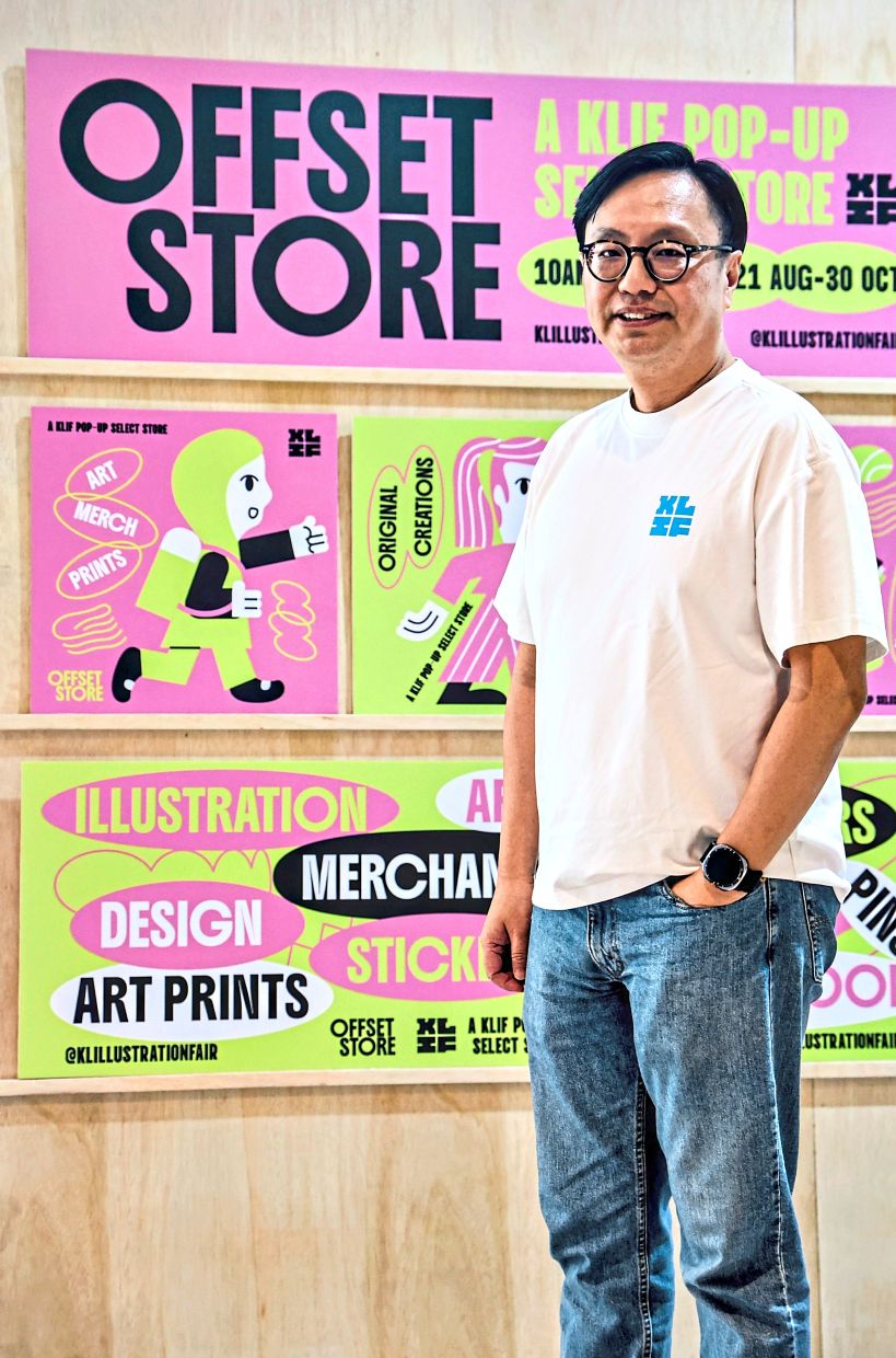 Jang says the pop-up gives past and present KLIF exhibitors a space to showcase their work beyond the annual fair. Photo: The Star/Azman Ghani 