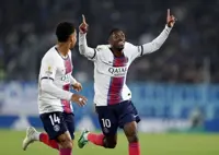 Soccer-Dembele atones for penalty miss in PSG win at Strasbourg