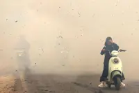 Indonesians worried over haze back home