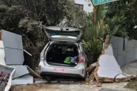 Car crashes into private home in Singapore's Katong, knocking down part of wall