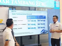 ECRL transit fare from Gombak to Kota Baru starts at RM125 one way