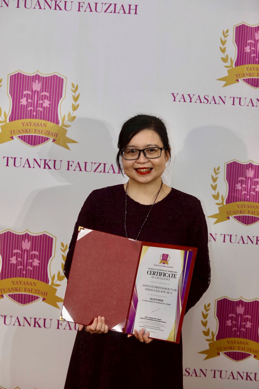 Winning the grand prize in the junior category, Lock hopes the award will inspire young girls to take on careers in science and technology. Photo: The Star/Low Lay Phon