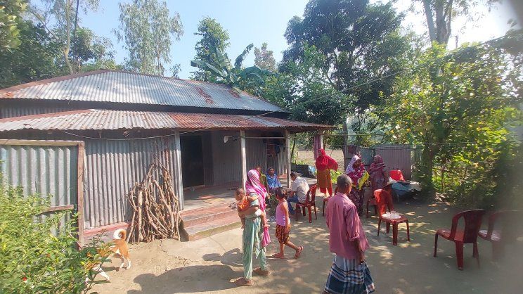 Sweety's home in Tangail. Photo: The Daily Star/ANN