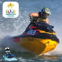 Cambodian jet ski legend rides through injury to make World Series history