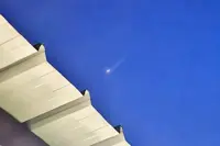 Luminous object lights up Brunei's evening sky