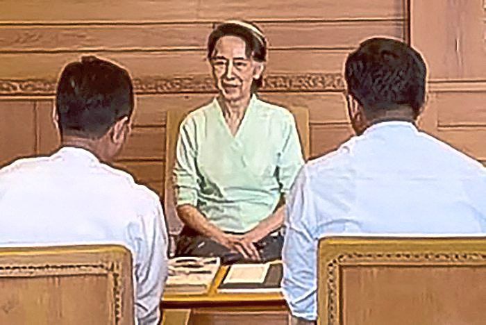 Authorities release rare images of Aung San Suu Kyi