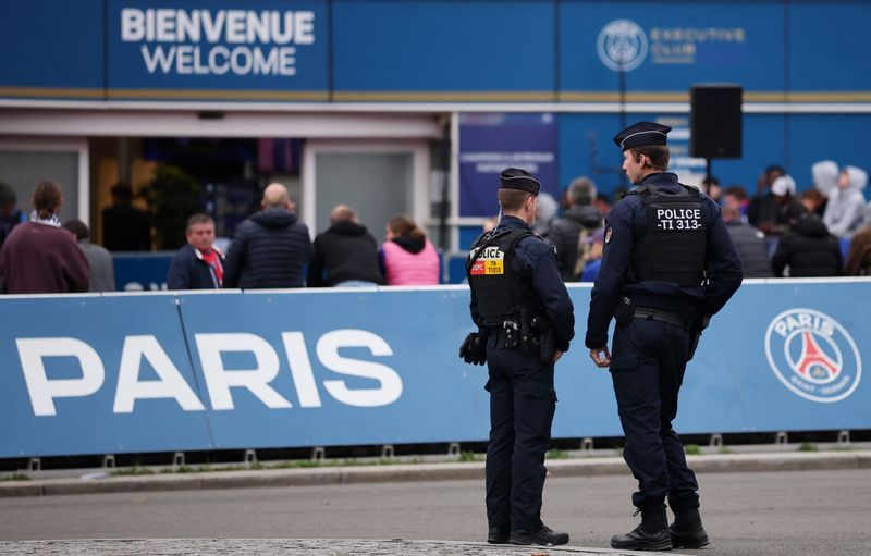 Soccer-Barcelona report 'Paris-style massacre' fan display to UEFA after PSG game