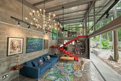 Award-winning Malaysian bungalow on forest edge blends architecture, art and nature