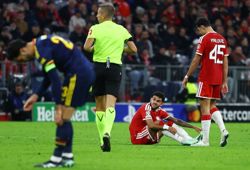 Soccer-Bayern's Diaz sidelined with hamstring injury after Arsenal draw