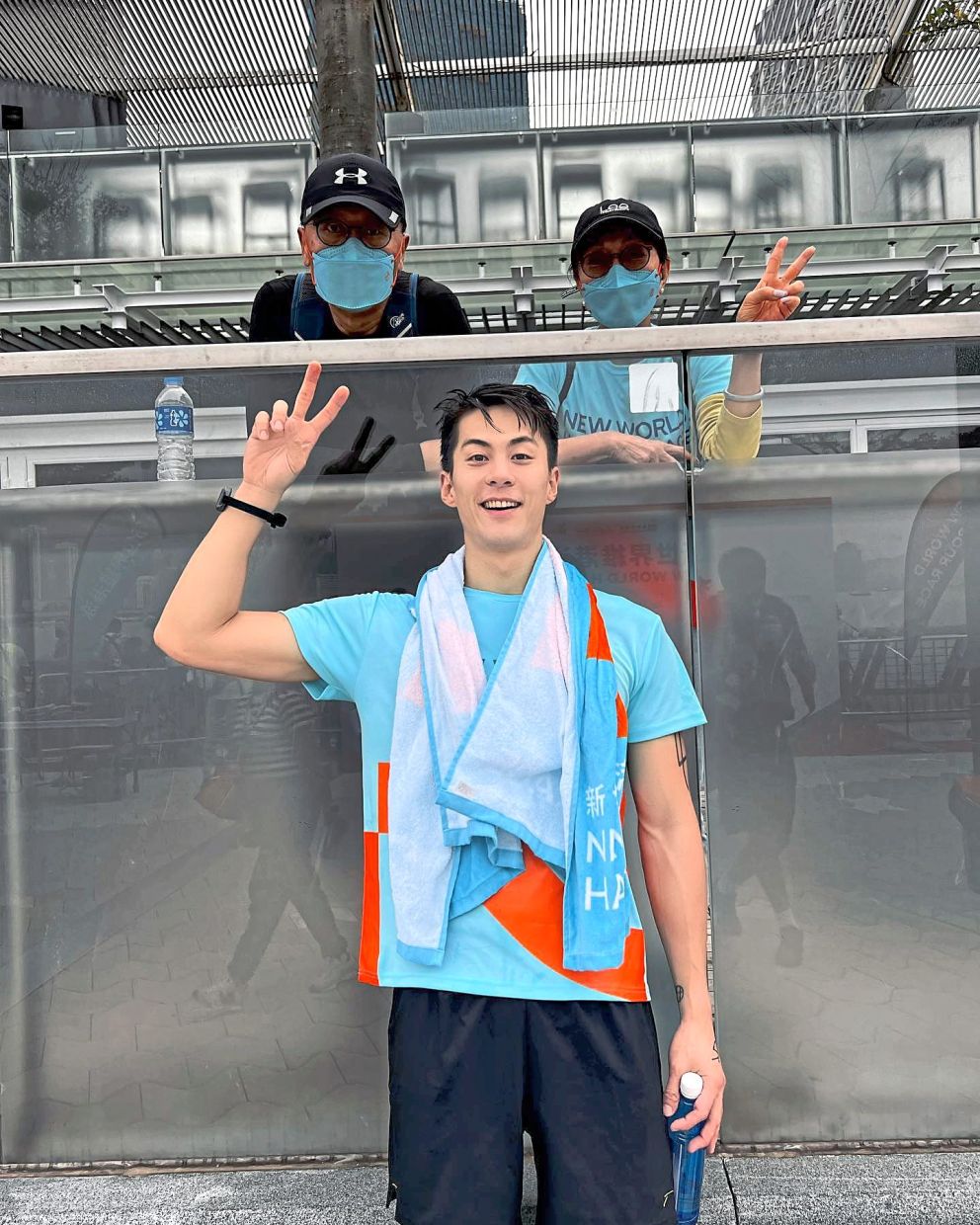 Prior to acting, Chu had been a competitive swimmer. Photo: Kevin Chu/Instagram 