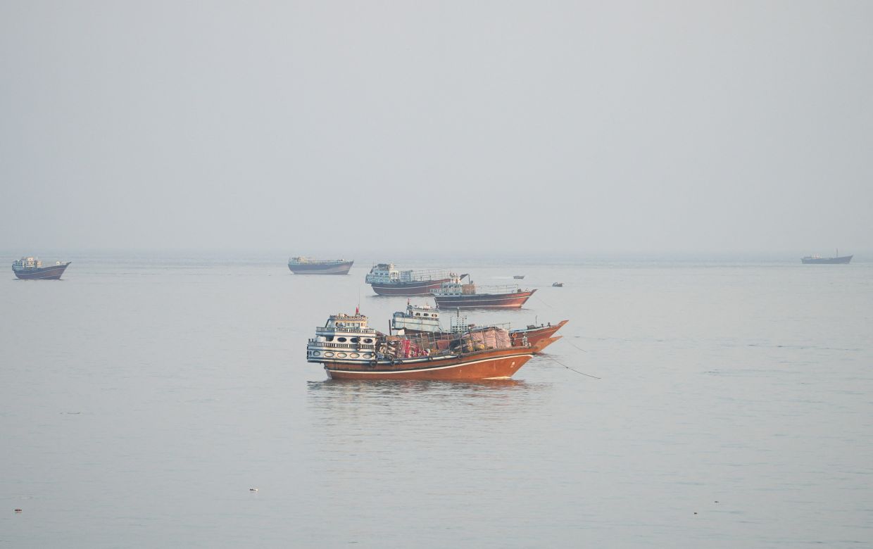 Vessels at the Strait of Hormuz, as seen from Musandam, Oman, on Friday, October 23, 2026. -- Photo: REUTERS