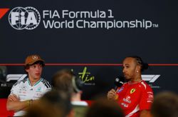 Motor racing-'Slow down': Hamilton jokes to champion-in-waiting Antonelli