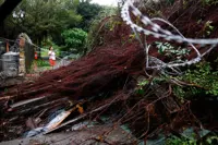 Typhoon Champi knocks out power to thousands in Taiwan
