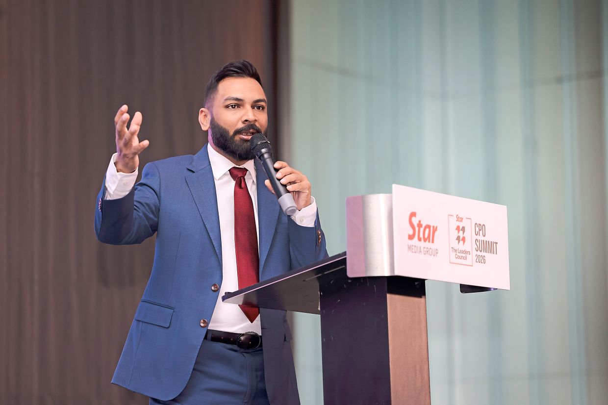 Public engagement: Shamir delivering his opening speech at the Star CPO Summit 2026 at Aloft KL Hotel in June. —AZMAN GHANI/The Star