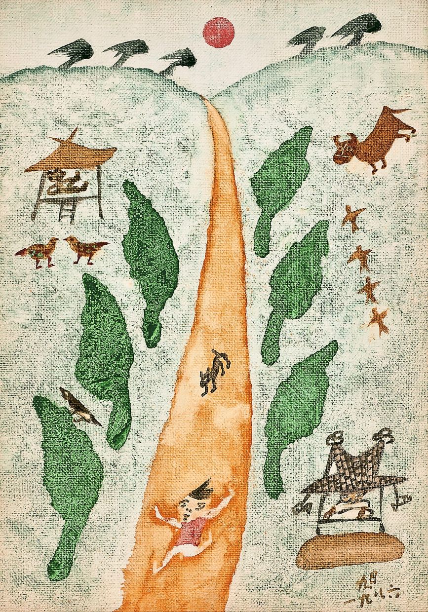 An artwork titled 'Road' (1986) by Chang Ucchin, one of the most representative modern Korean artists. Photo: Seoul Auction