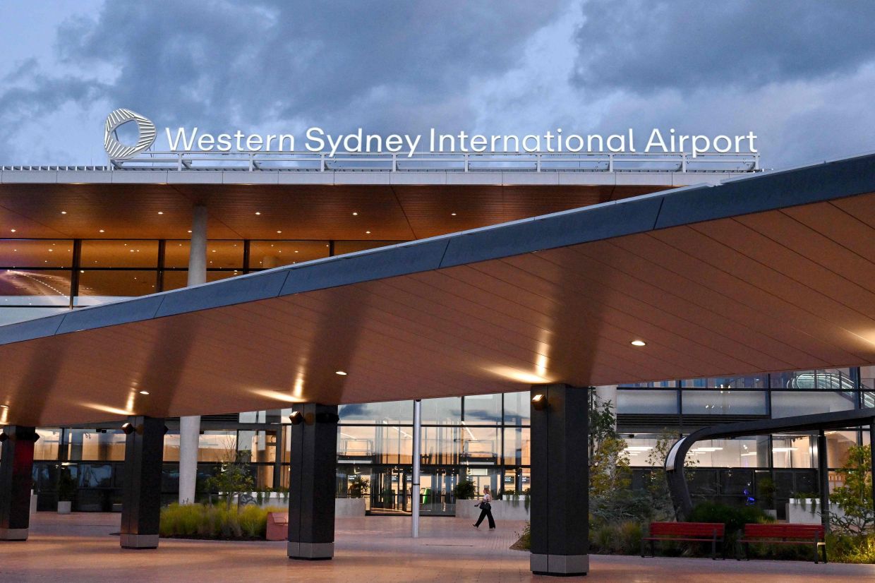 An exterior view of the newly-opened Western Sydney International Airport in Sydney on October 26, 2026. - Photo: AFP