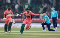 Cricket-Shadab heroics lift Pakistan past England in one-wicket thriller