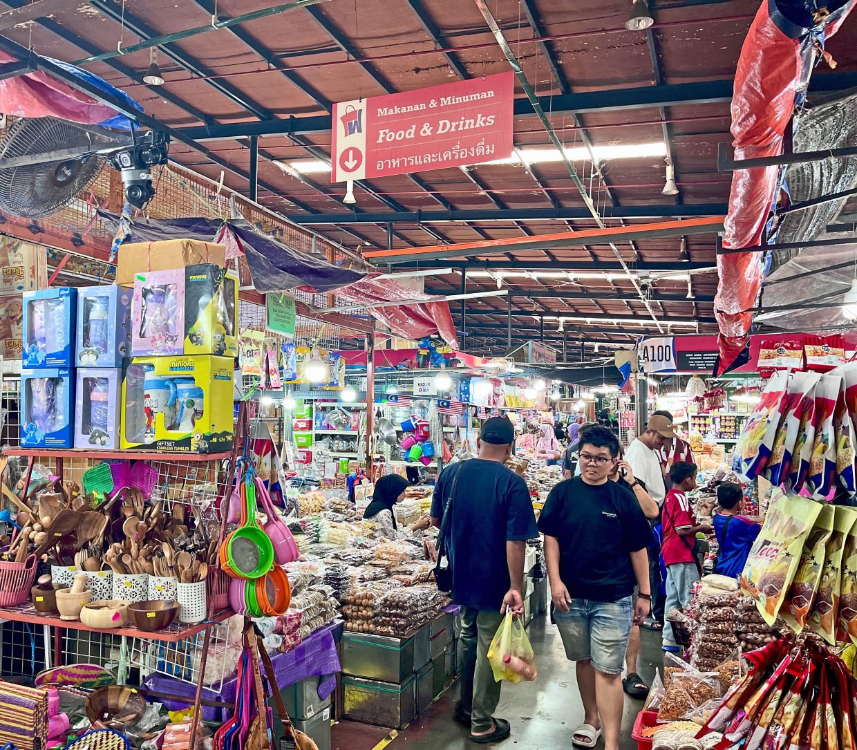 While it is cross-border shopping galore at the market in Padang Besar.