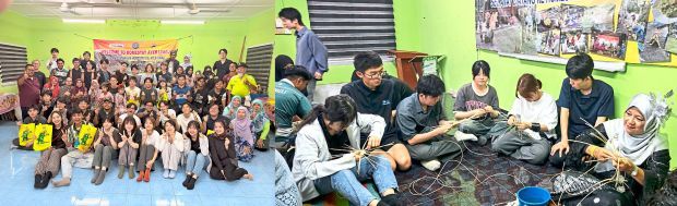 University students from Japan recently visited Homestay Ayer Limau in Melaka to experience eco-tourism and traditional weaving heritage.