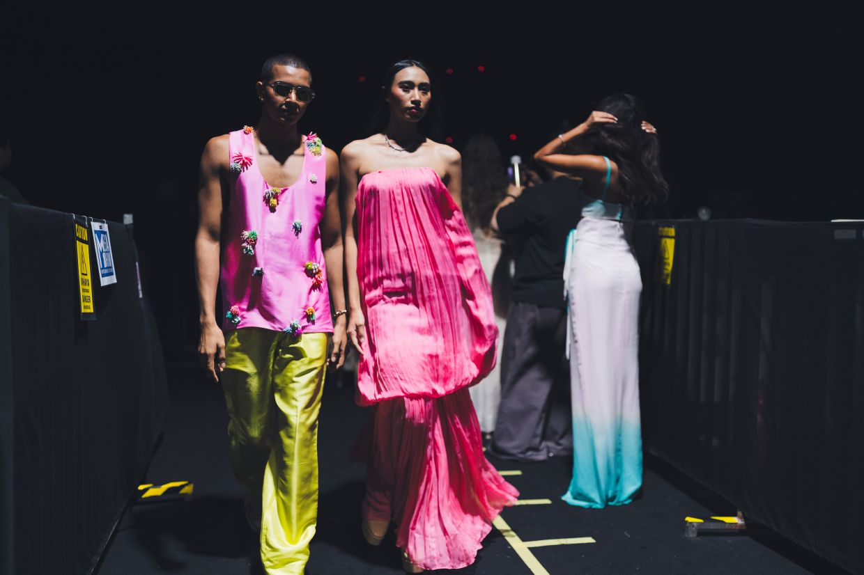 He describes his designs as a meeting point for colour and storytelling. Photo: Bibo Aswan
