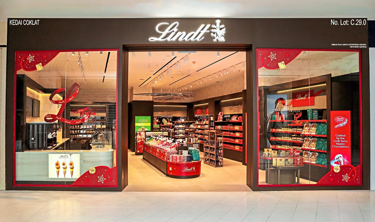 Luxury Swiss chocolate brand Lindt opens first retail outlet in South-East Asia in KL