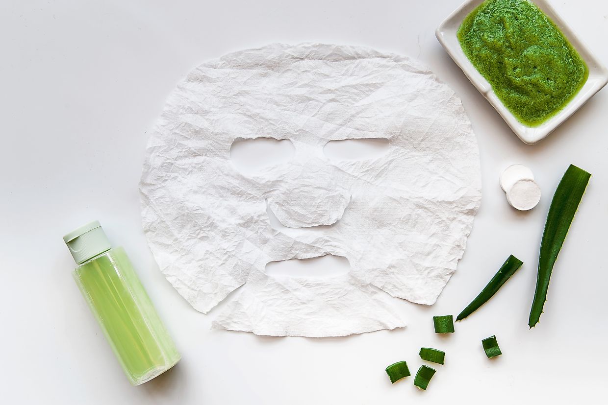 In sheet masks, some formulas may include ingredients selected for soothing or brightening the appearance of skin. Photo: Magnific