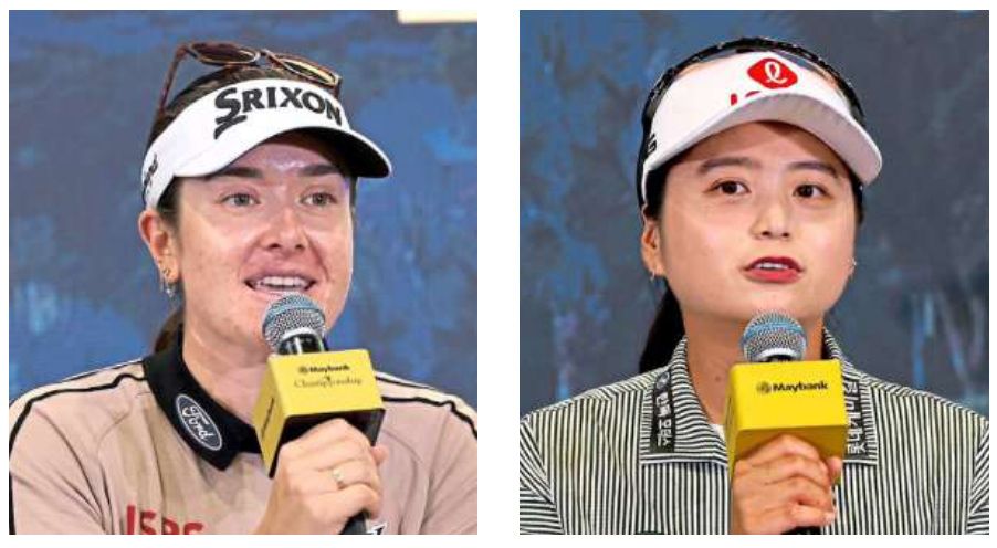 Ready to rock: Hannah Green (left) and Choi Hye-jin speaking to the press. — Bernama
